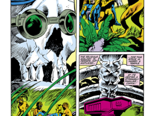 Micronauts #46, pg. 27; pencils, Luke McDonnell; inks, Danny Bulanadi; commander Rann
