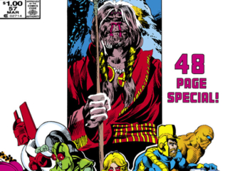 Micronauts #57 cover; pencils and inks, Jackson &ldquo;Butch&rdquo; Guice; They Came From Inner Space; 48 Page Special, Commander Arcturus Rann, Bug, Acroyear, Marionette, Huntarr