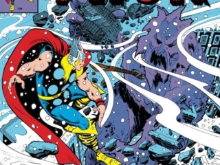 Thor #308 cover; pencils and inks, Keith Pollard; When Snow Giants Walk the Earth, Frost Giants