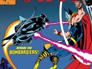 Thor #309 cover; pencils, uncredited; inks, Frank Giacoia; Beware the Bombardiers
