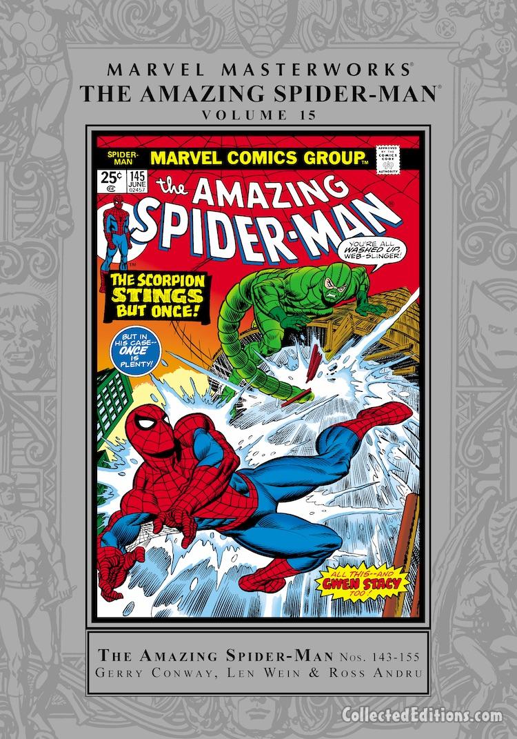 Marvel Masterworks: Amazing Spider-Man Vol. 15 HC – Regular Edition dustjacket cover
