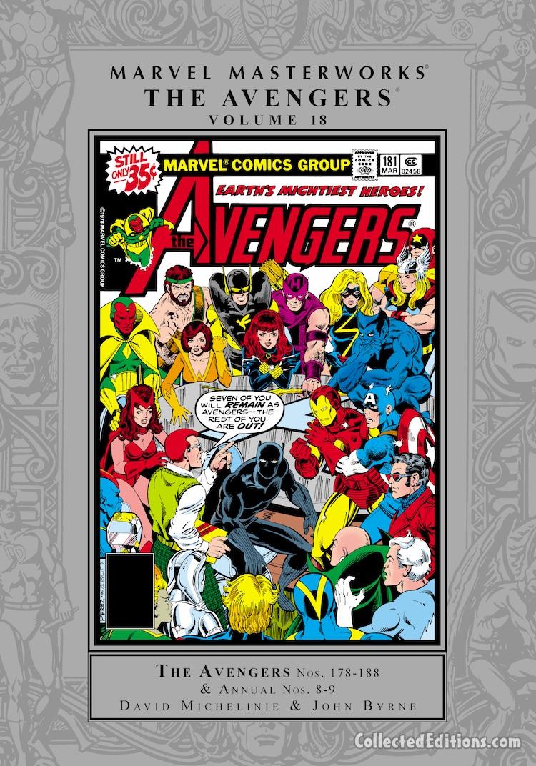 Marvel Masterworks: Avengers Vol. 18 HC – Regular Edition cover