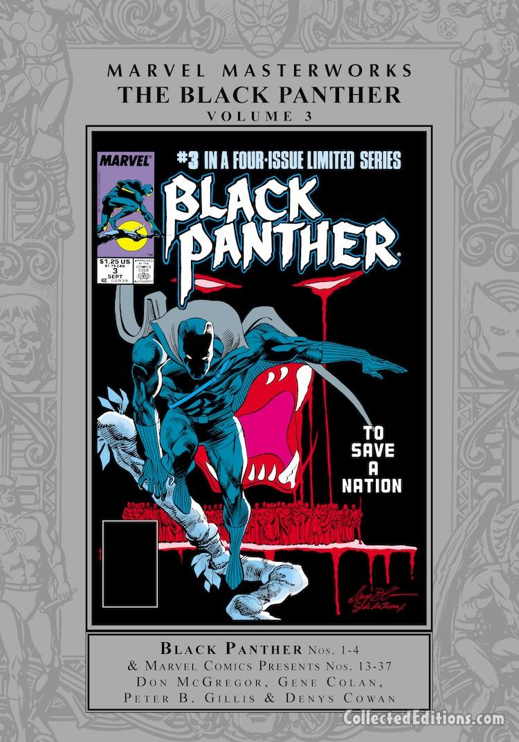 Marvel Masterworks: Black Panther Vol. 3 HC – Regular Edition dustjacket cover