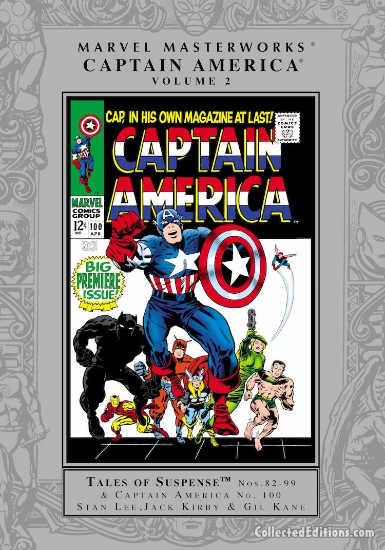 Marvel Masterworks: Captain America Vol. 2 HC – Regular Edition dustjacket cover