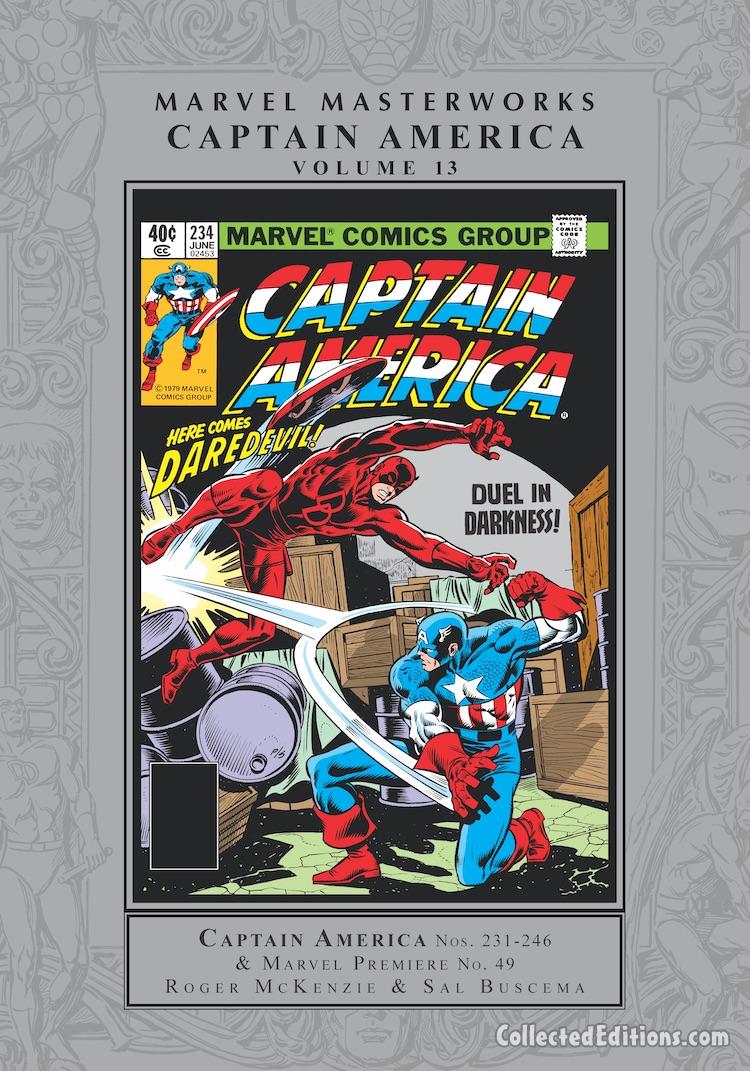 Marvel Masterworks: Captain America Vol. 13 HC – Regular Edition dustjacket cover