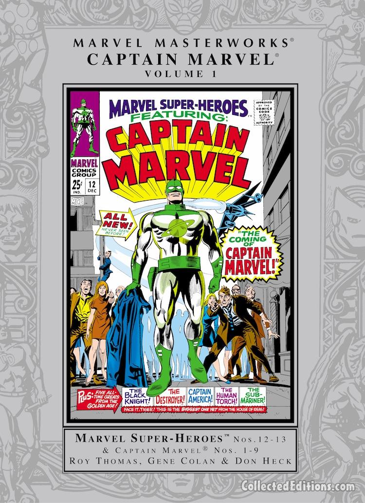 Marvel Masterworks: Captain Marvel Vol. 1 HC – Regular Edition dustjacket cover