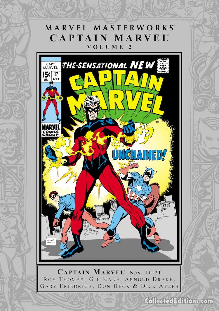 Marvel Masterworks: Captain Marvel Vol. 2 HC – Regular Edition dustjacket cover