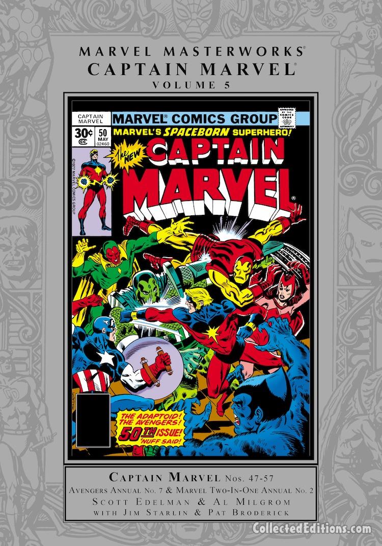 Marvel Masterworks: Captain Marvel Vol. 5 HC – Regular Edition dustjacket cover