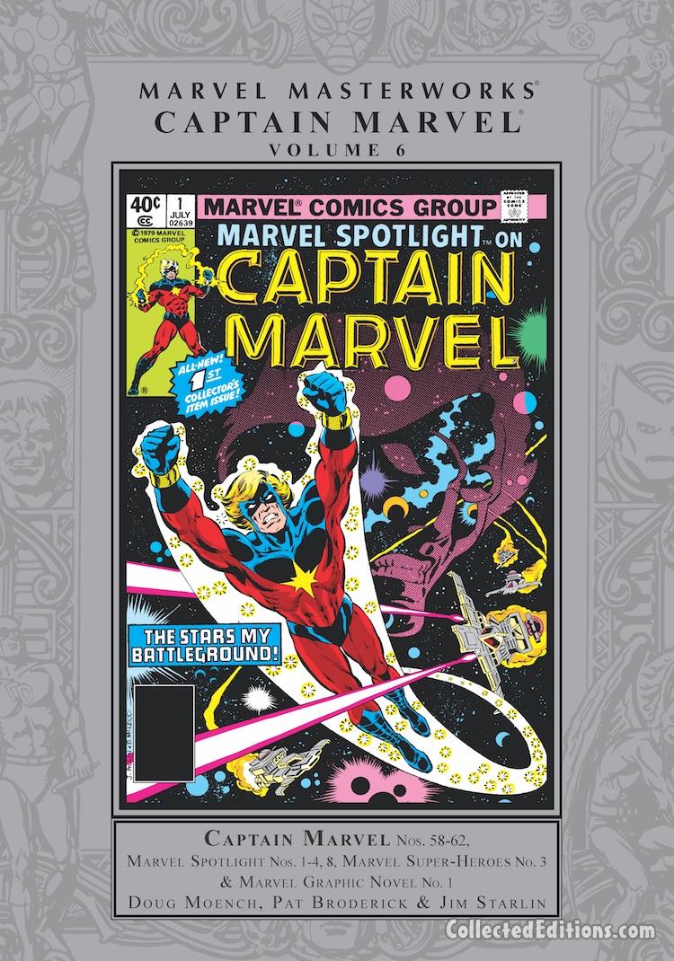 Marvel Masterworks: Captain Marvel Vol. 6 – Regular Edition HC dustjacket cover