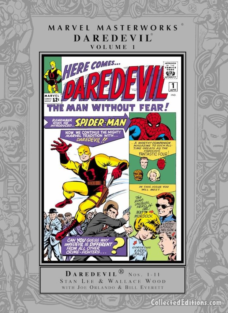 Marvel Masterworks: Daredevil Vol. 1 HC – Regular Edition dustjacket cover