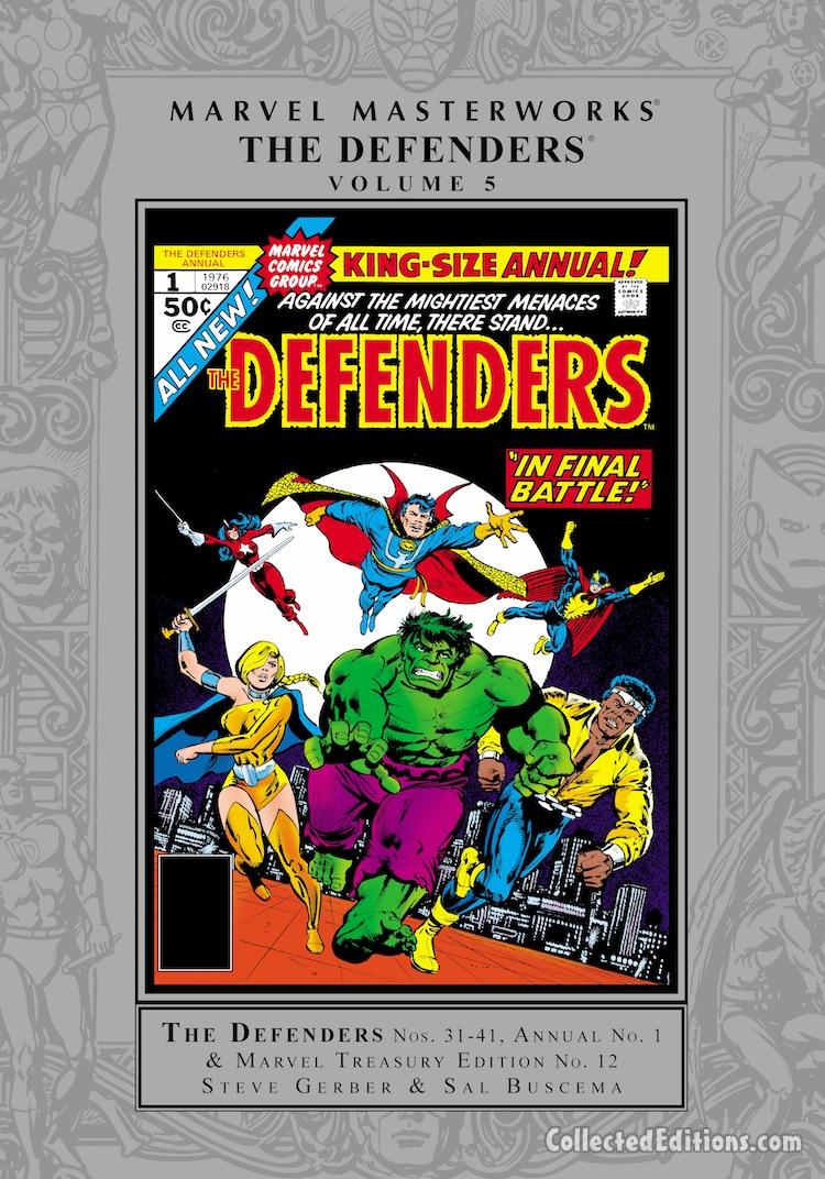 Marvel Masterworks: Defenders Vol. 5 HC – Regular Edition dustjacket cover