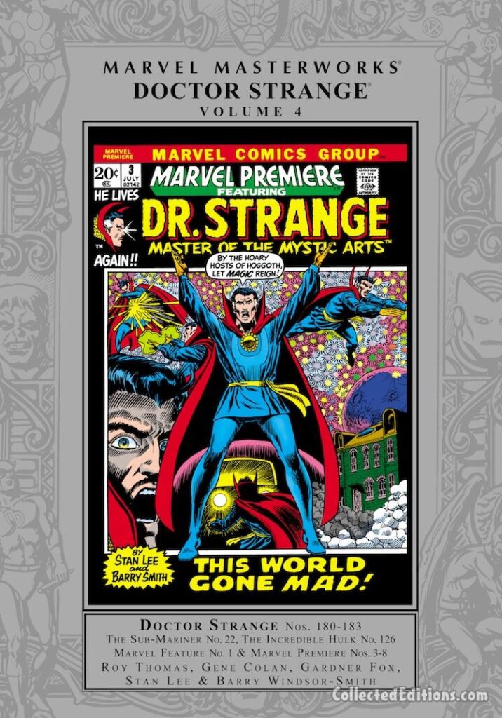 Marvel Masterworks: Doctor Strange Vol. 4 HC – Regular Edition dustjacket cover