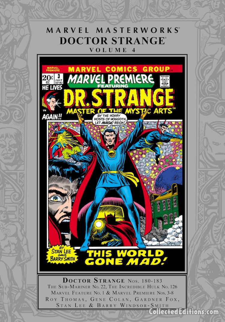 Marvel Masterworks: Doctor Strange Vol. 4 HC – Regular Edition dustjacket cover