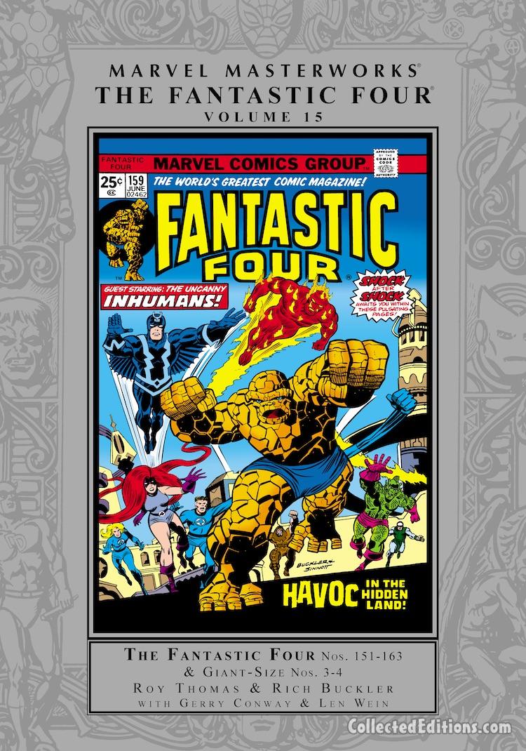 Marvel Masterworks: Fantastic Four Vol. 15 HC – Regular Edition dustjacket cover