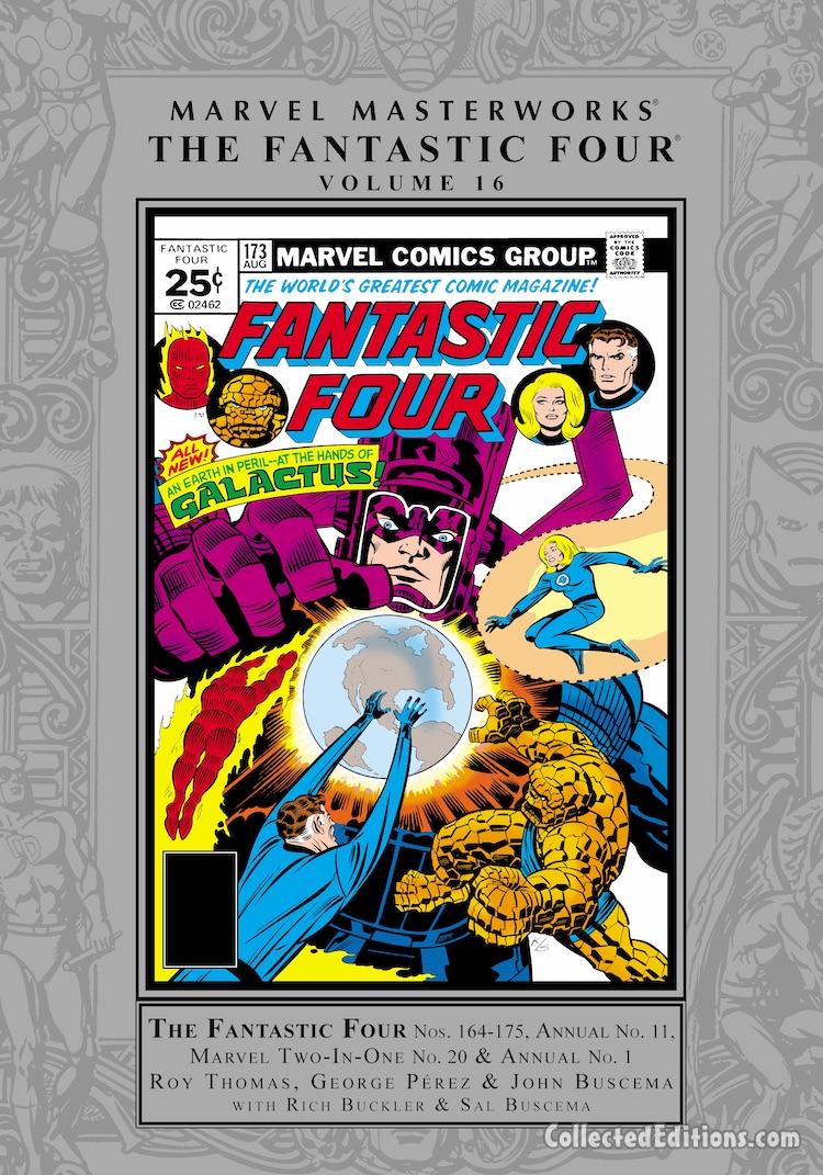 Marvel Masterworks: Fantastic Four Vol. 16 HC – Regular Edition dustjacket cover