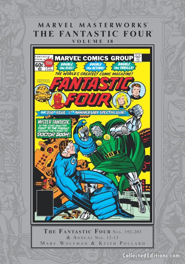 Marvel Masterworks: Fantastic Four Vol. 18 HC – Regular Edition dustjacket cover