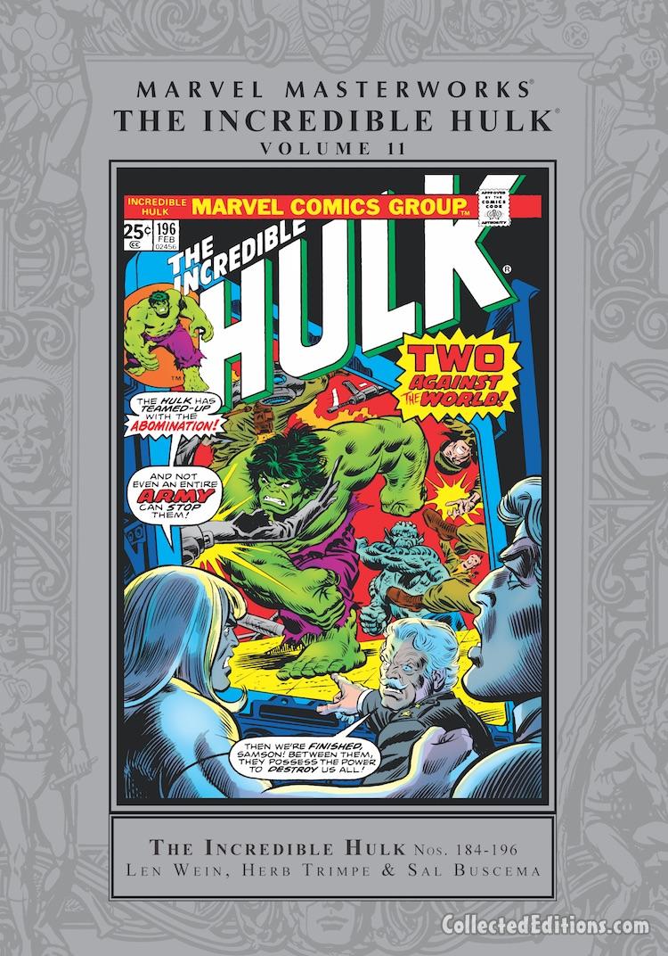 Marvel Masterworks: Incredible Hulk Vol. 11 HC – Regular Edition cover