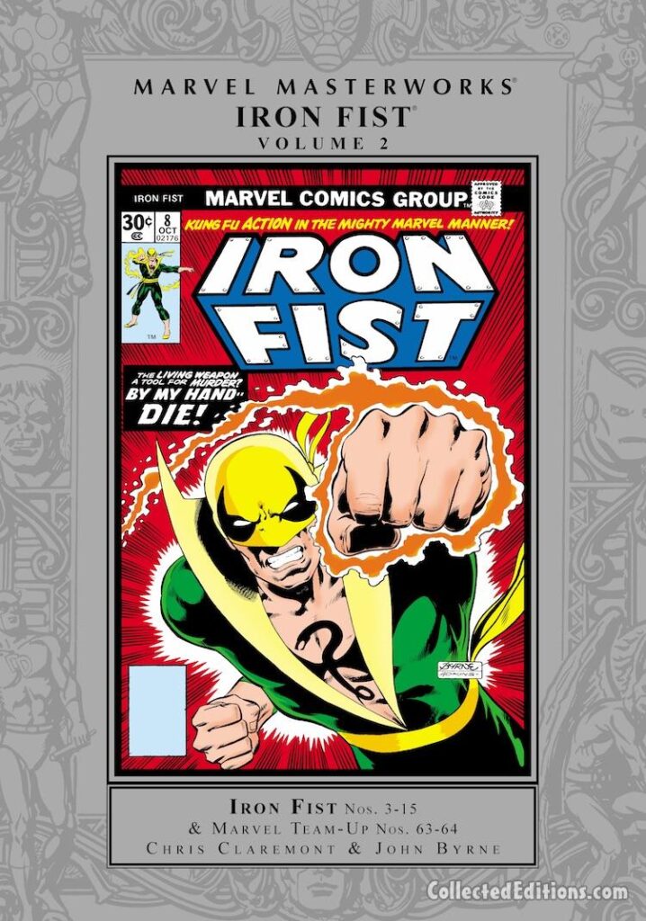 Marvel Masterworks: Iron Fist Vol. 1 HC – Regular Edition dustjacket cover