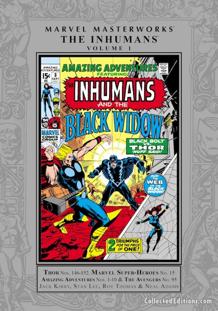 Marvel Masterworks: Inhumans Vol. 1 HC – Regular Edition dustjacket cover