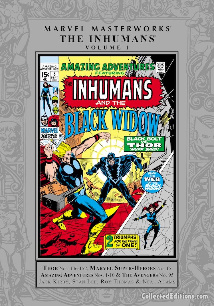 Marvel Masterworks: Inhumans Vol. 1 HC – Regular Edition dustjacket cover