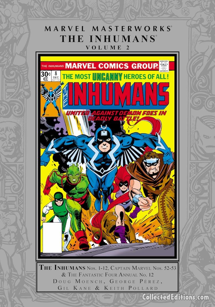 Marvel Masterworks: Inhumans Vol. 2 HC – Regular Edition dustjacket cover