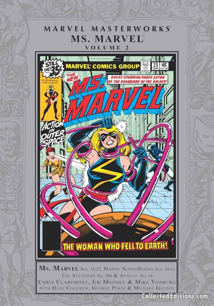 Marvel Masterworks: Ms. Marvel Vol. 2 HC – Regular Edition dustjacket cover