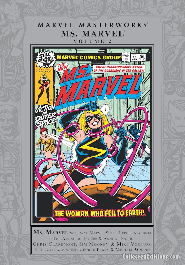 Marvel Masterworks: Ms. Marvel Vol. 2 HC – Regular Edition dustjacket cover
