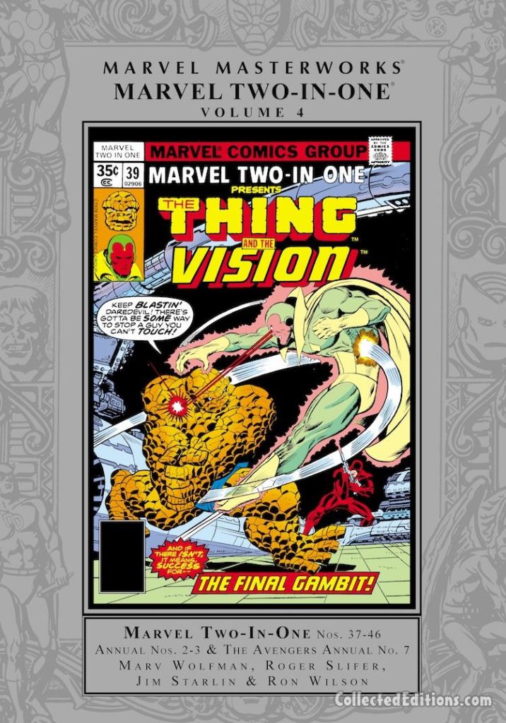 Marvel Masterworks: Marvel Two-In-One Vol. 4 HC – Regular Edition cover