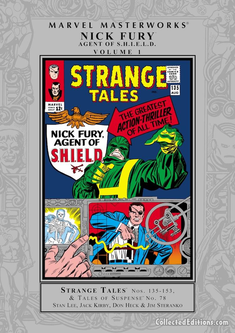 Marvel Masterworks: Nick Fury, Agent of S.H.I.E.L.D. Vol. 1 HC – Regular Edition dustjacket cover