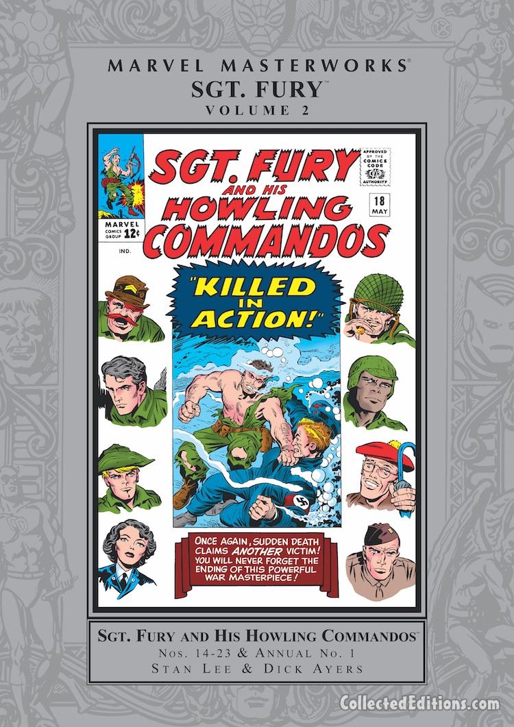 Marvel Masterworks: Sgt. Fury and His Howling Commandos Vol. 2 HC – Regular Edition dustjacket cover