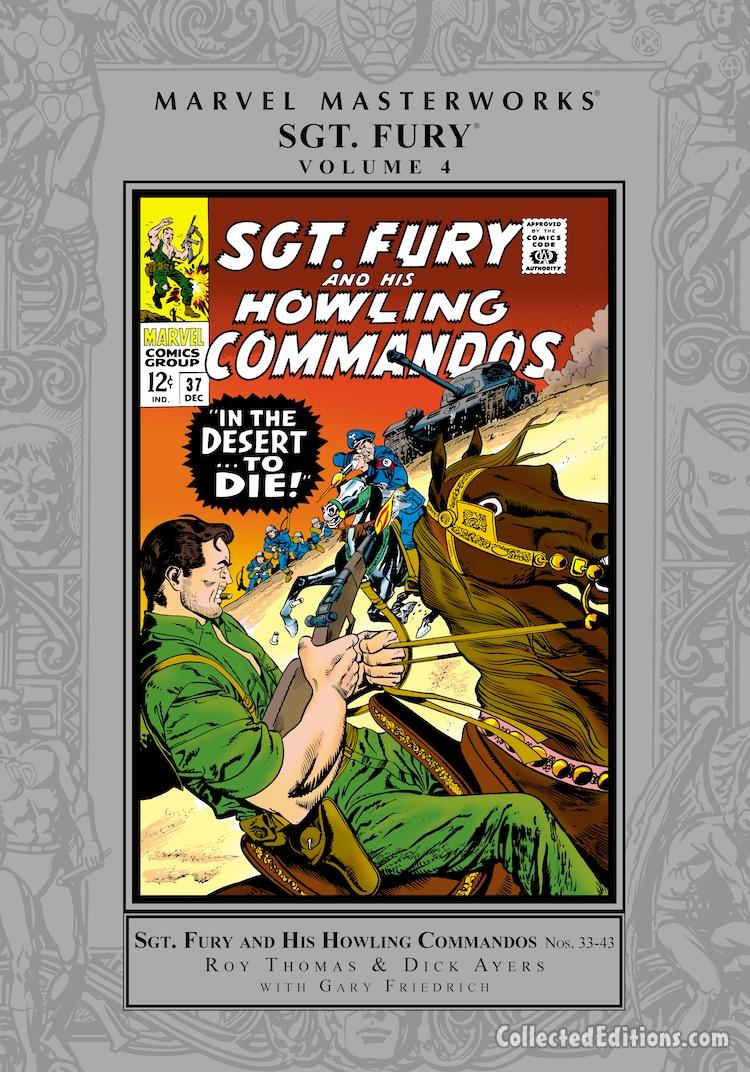 Marvel Masterworks: Sgt. Fury and His Howling Commandos Vol. 4 HC – Regular Edition dustjacket cover