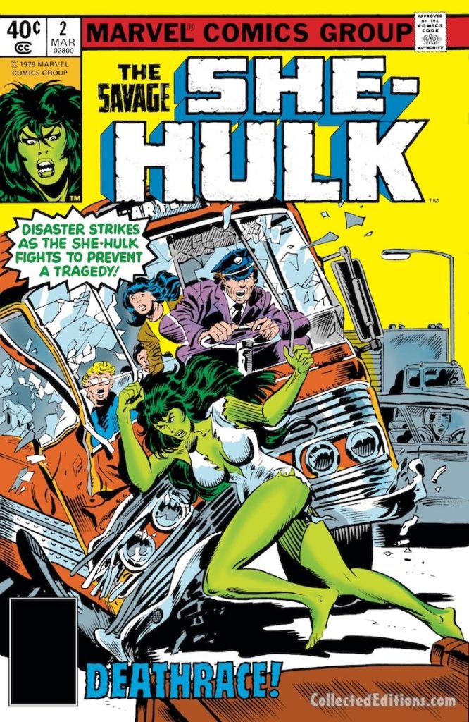 Savage She-Hulk #2 cover; pencils and inks, John Buscema