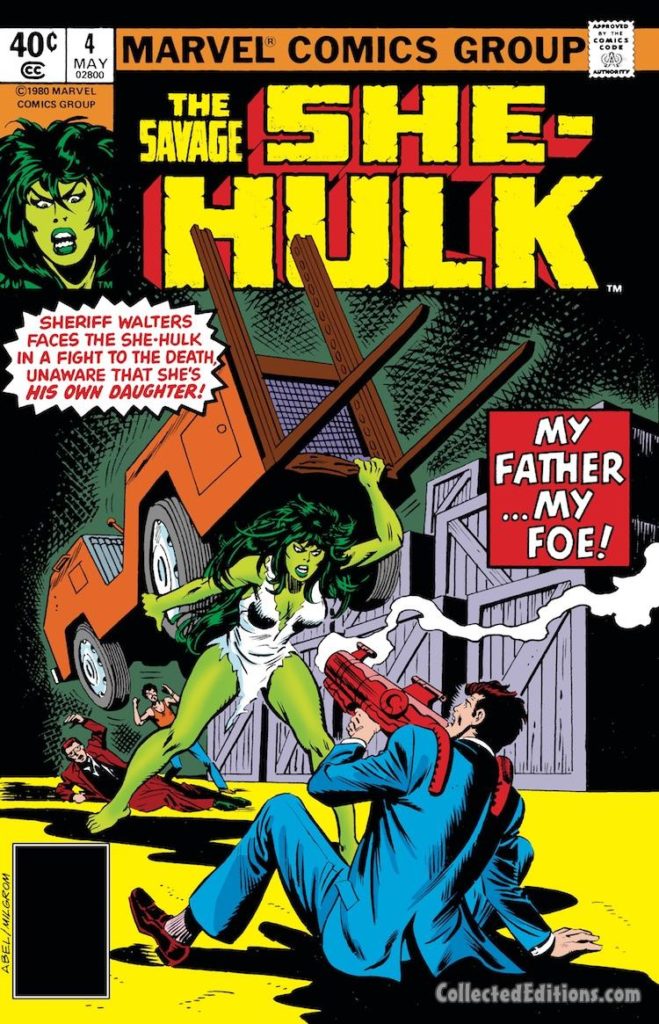 Savage She-Hulk #4 cover; pencils, Jack Abel; inks, Al Milgrom