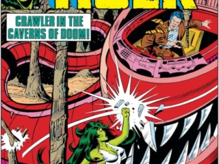 Savage She-Hulk #5 cover; pencils, Al Milgrom; inks, Joe Sinnott