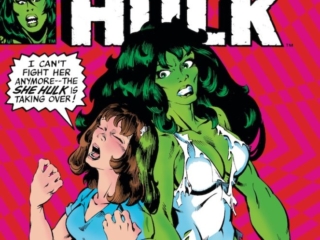 Savage She-Hulk #9 cover; pencils and inks, Michael Golden; Jennifer Walters, lawyer alter ego secret identity