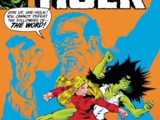Savage She-Hulk #10 cover; pencils and inks, Michael Golden