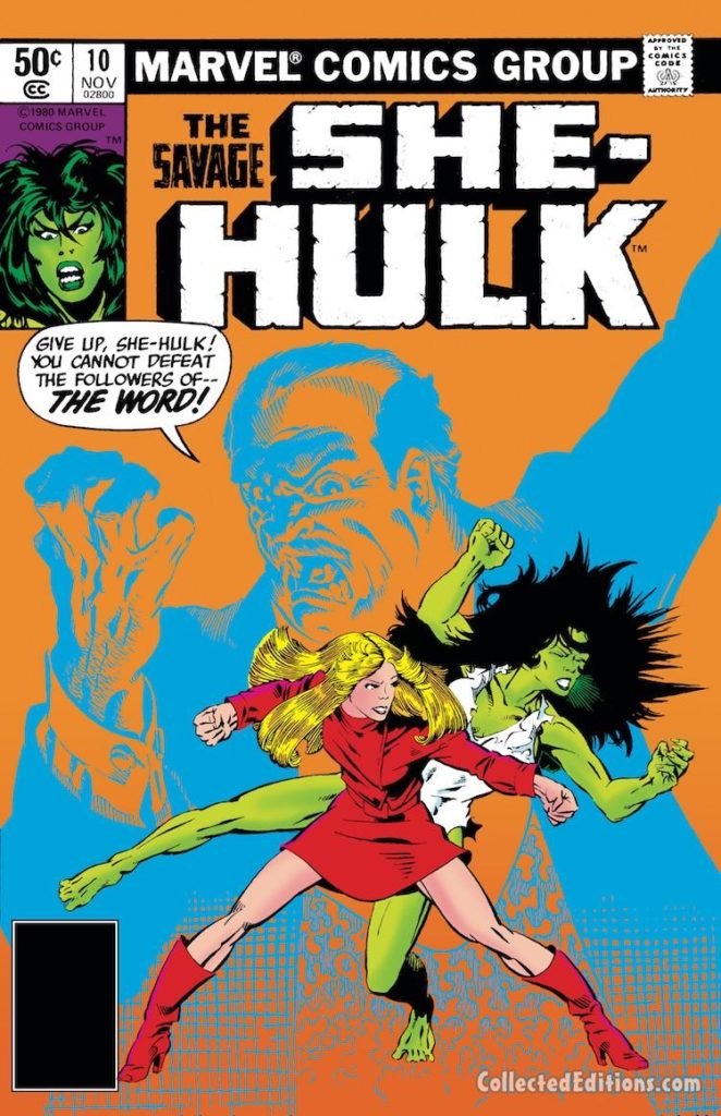 Savage She-Hulk #10 cover; pencils and inks, Michael Golden