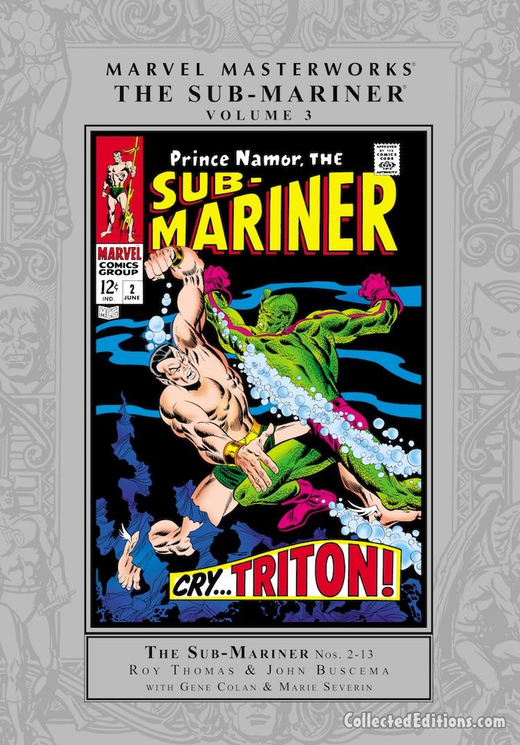 Marvel Masterworks: Sub-Mariner Vol. 3 HC – Regular Edition dustjacket cover