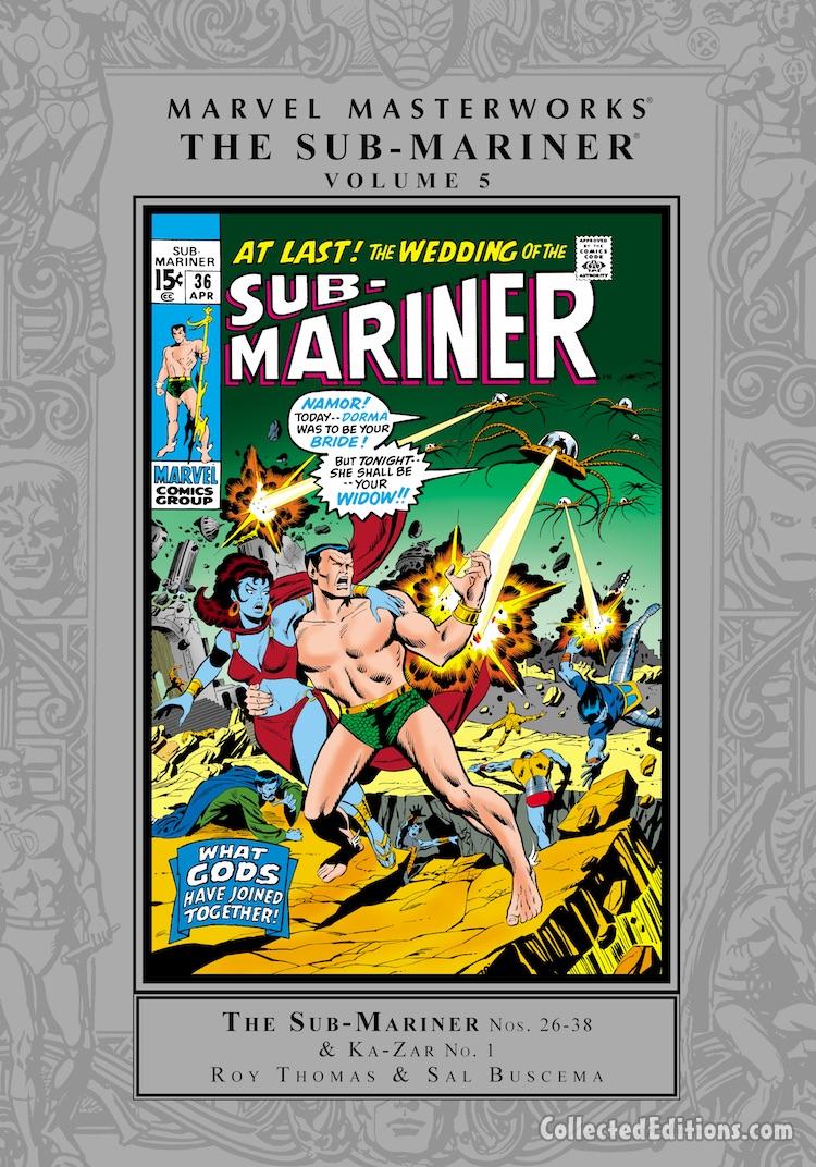 Marvel Masterworks: Sub-Mariner Vol. 5 HC – Regular Edition dustjacket cover
