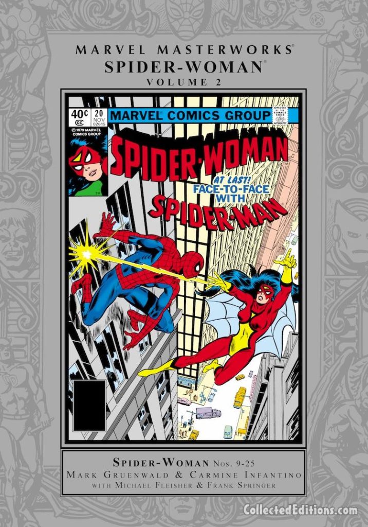 Cover art for Marvel Masterworks: Spider-Woman Vol. 2 regular edition hardcover.