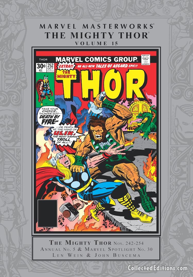 Marvel Masterworks: Thor Vol. 15 HC – Regular Edition cover