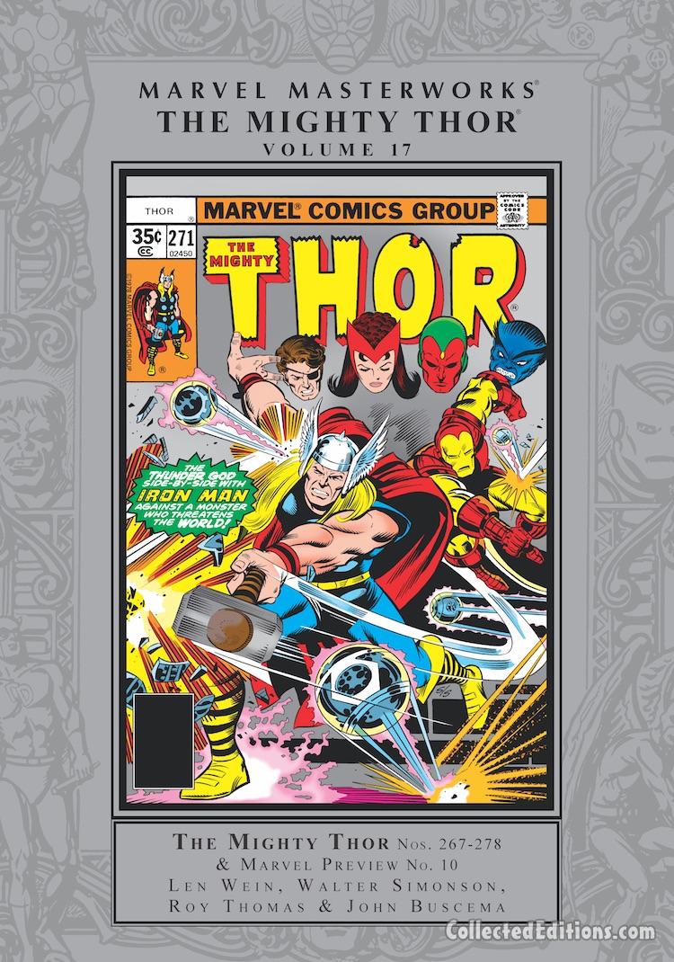 Marvel Masterworks: Thor Vol. 17 HC – Regular Edition cover