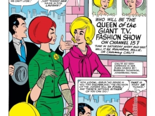 Modeling With Millie #30. &ldquo;Chili, the Toast of T.V.!&rdquo;, pg. 1; pencils, Stan Goldberg; inks, uncredited; Hanover Model Agency, Chili, Loretta Ranberg, Jersey City, New Jersey; Barbara Thompson, Jonesboro, TN