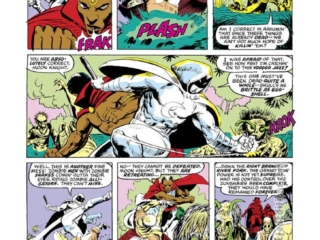 Moon Knight #21, pg. 9; pencils, Vicente Alc&aacute;zar; inks, Bob Camp, John Tartaglione; Brother Voodoo, Marc Spector