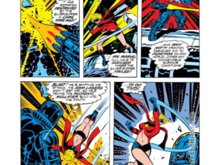 Ms. Marvel #3, pg. 15; pencils, John Buscema; inks, Joe Sinnott; Carol Danvers, Captain