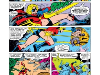 Ms. Marvel #7, pg. 13; pencils, Jim Mooney; inks, Joe Sinnott, Carol Danvers, Captain Marvel, MODOK