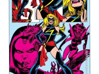 Ms. Marvel #20, house ad; pencils and inks, Dave Cockrum; If You Thought You Knew Ms. Marvel, Captain Marvel, Carol Danvers, Mystique