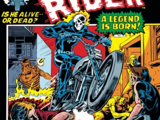 Marvel Spotlight #5 cover; pencils and inks, Mike Ploog; Ghost Rider/Johnny Blaze first appearance