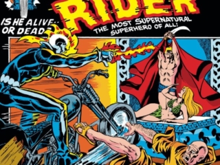 Marvel Spotlight #7 cover; pencils and inks, Mike Ploog; Ghost Rider