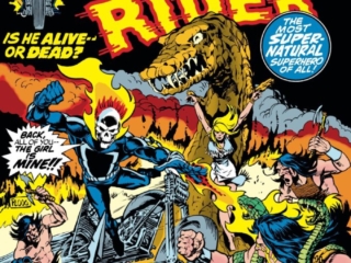 Marvel Spotlight #9 cover; pencils and inks, Mike Ploog; Ghost Rider